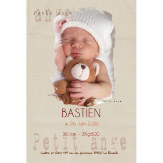 Faire-part magnet Bastien