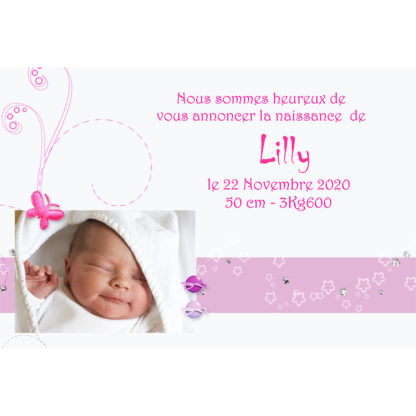 Faire-part magnet Lilly