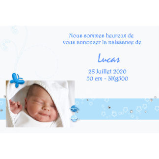 Faire-part magnet Lucas