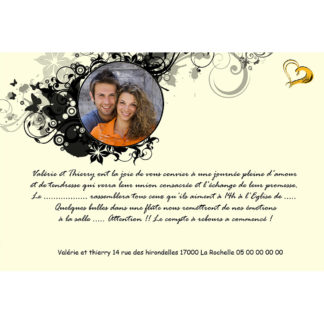 Faire part magnet Valérie et Thierry