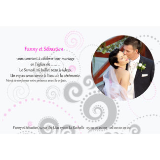 Faire part magnet Fanny et Sébastien