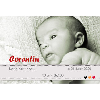 Faire-part magnet Corentin
