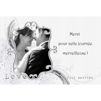 Magnet remerciements Dalila et Justin