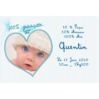 Faire-part magnet Quentin