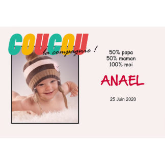 Faire-part magnet Anael