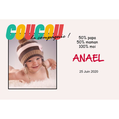 Faire-part magnet Anael