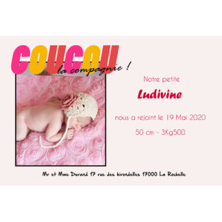 Faire-part magnet Ludivine