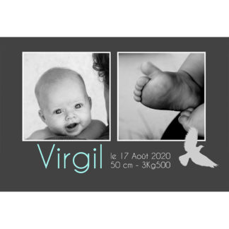 Faire-part magnet Virgil