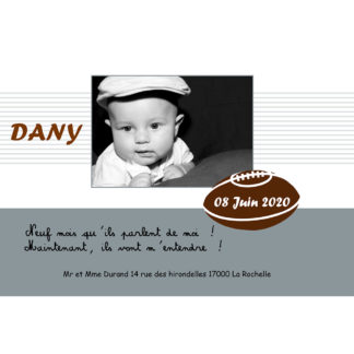 Faire-part magnet Dany