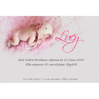 Faire-part magnet Lucy