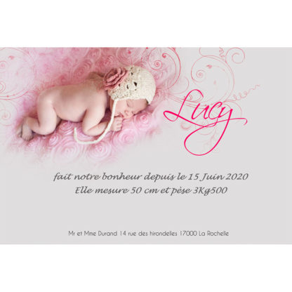 Faire-part magnet Lucy