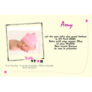 Faire-part magnet Amy