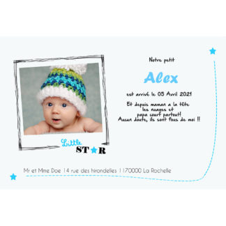 Faire-part magnet Alex
