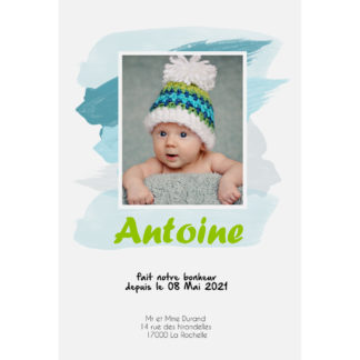 Faire-part magnet Antoine
