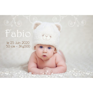 Faire-part magnet Fabio