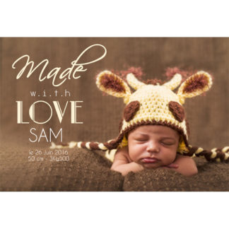 Faire-part magnet Sam