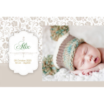 Faire-part magnet Alix
