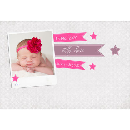 Faire-part magnet Lilly Rose