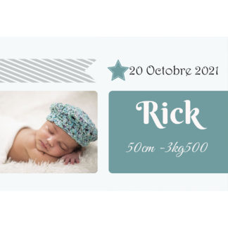 Faire-part magnet Rick