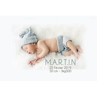 Faire-part magnet Martin