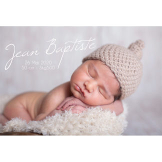 Faire-part magnet Jean Baptiste