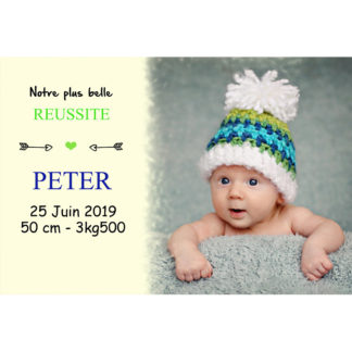 Faire-part magnet Peter