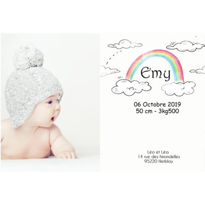 Faire part magnet Emy