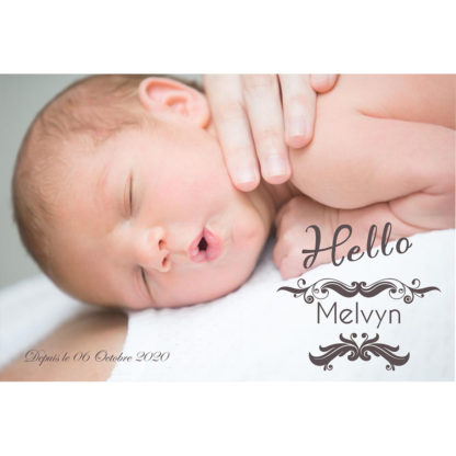 Faire-part magnet Melvyn