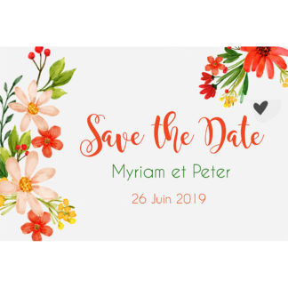 Save the date Myriam et Peter
