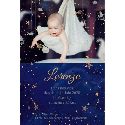 Faire-part magnet lorenzo