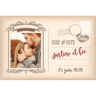 Save the date justine et Léo