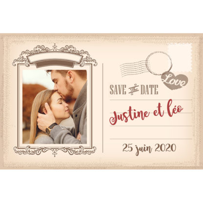 Save the date justine et Léo