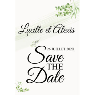 Save the date Lucille et Alexis