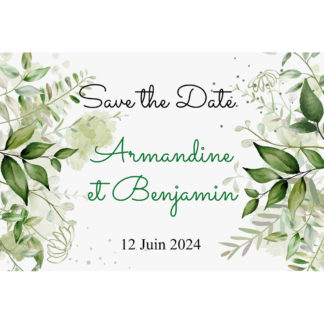 Save the date Armandine et Benjamin